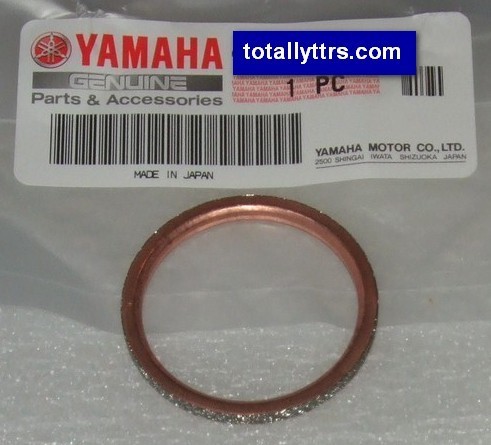 Exhaust Header Copper Gasket - genuine Yamaha part