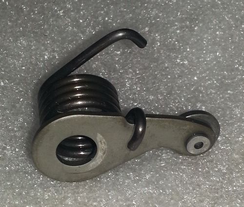 Gear change stopper lever and spring - used